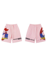Pink letter shorts